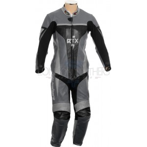 RTX Xtreme Grey One Piece Motorbike Leather Suit